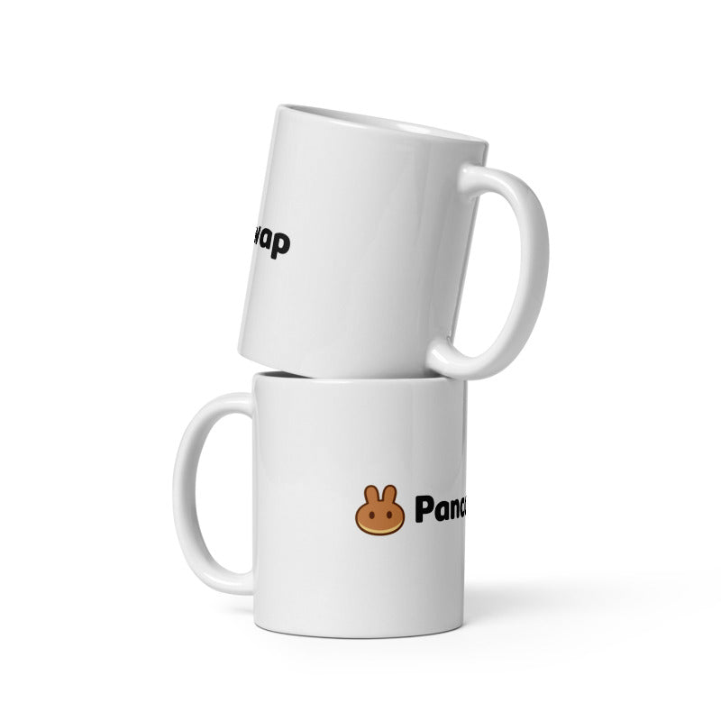 White glossy mug