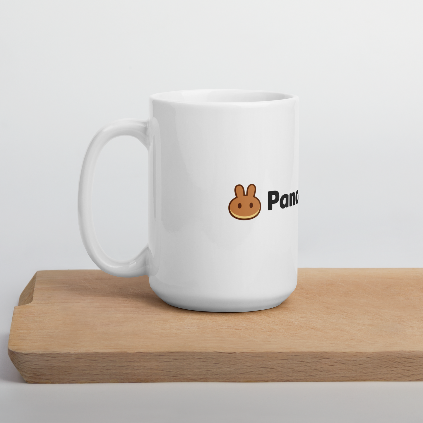 White glossy mug
